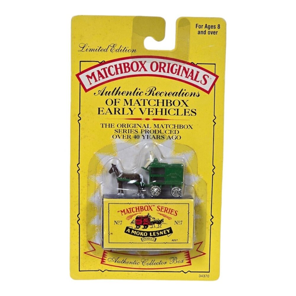 Matchbox Originals No 7 1954 Horse Drawn Milk Float Early Lesney Limited Edition